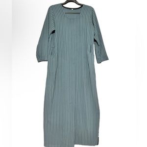 3/$7 Sophisticated Long Sleeve Blue Dress w/ Pockets